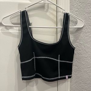 Black crop top